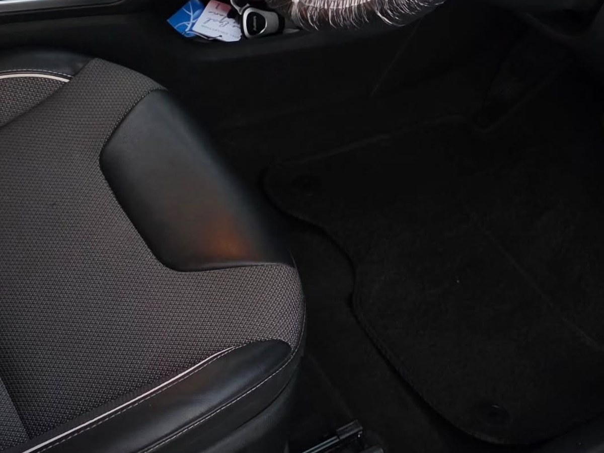 Kia footwell fully cleaned and detailed