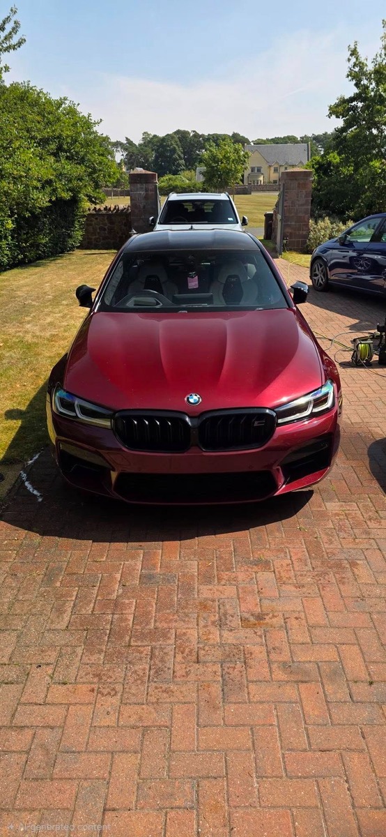 BMW M5 detailed to a deep gloss