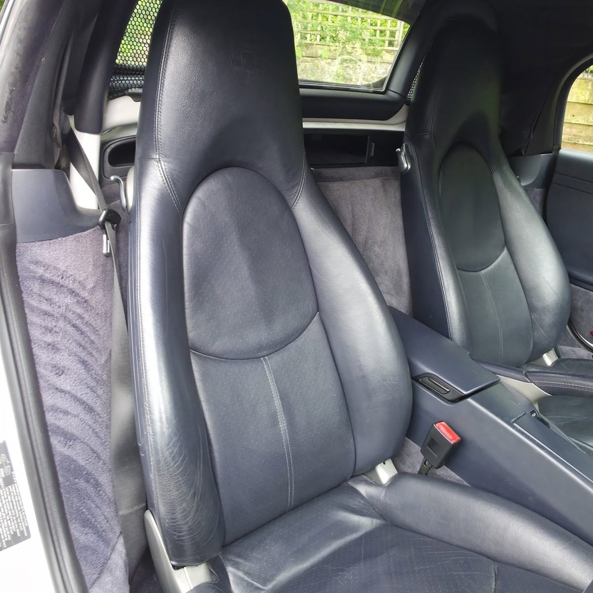 Leather seats deep cleaned