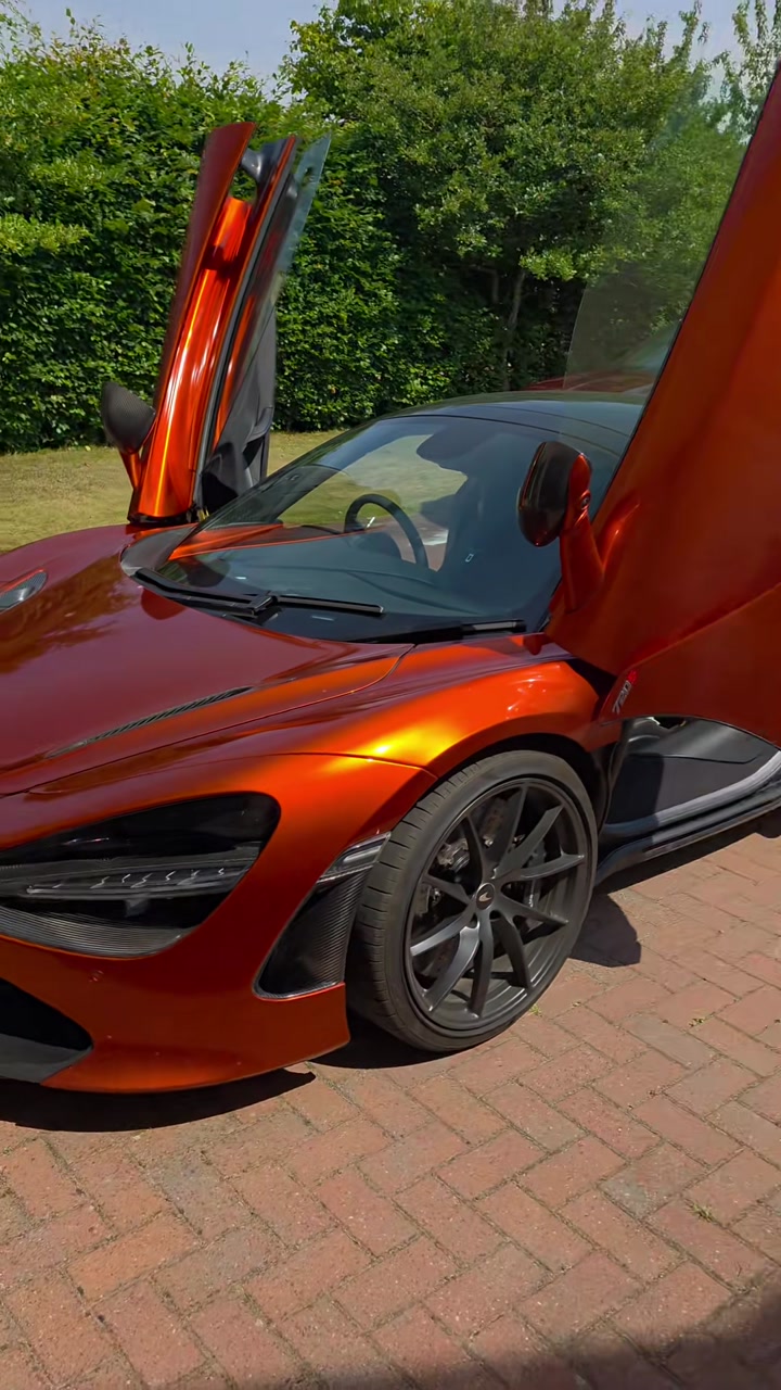 McLaren 720S with doors raised, detailed by Masons Auto Detailing